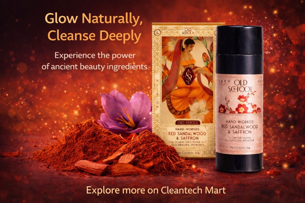 Old School Red Sandalwood and Saffron Cleansing Powder