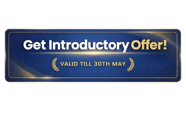Get Introductory Offer - Valid till 30th May